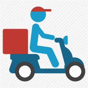 Delivery man icon